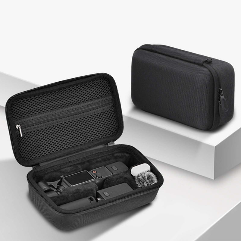 Carrying Case for DJI Osmo Pocket 4, Compact Travel Bag with Wrist Strap & Carabiner, Portable Storage & Protection Pouch for Pocket 4 Camera Accessories – Black