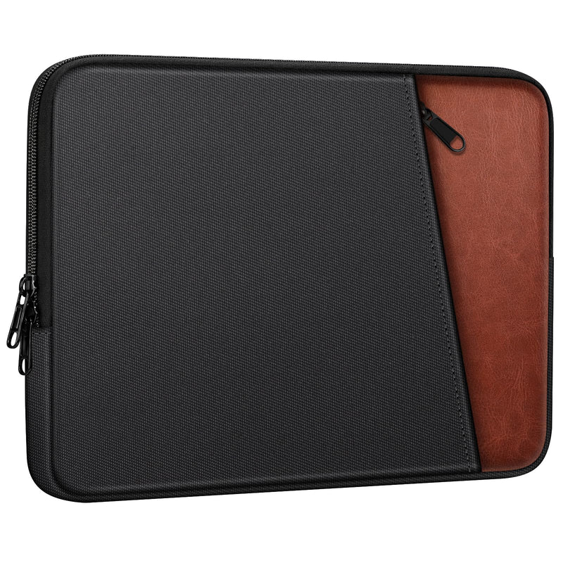 FINPAC Laptop Sleeve for MacBook Neo 13 Inch, MacBook Air 13.6 inch, Black | Shockproof Laptop Bag, Water Repellent, Accessory Storage Pocket, Fits MacBook Air Pro 13.3" 14"