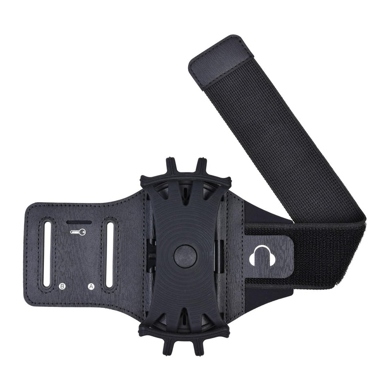 Running Armband 360°Rotatable for iPhone 17/16/15/14/13/Pro Max/Pro/Mini/12/11/SE/Xs/XR/X/8/7/Plus, Fits All 4-6.7 Inch Smartphones, with Key Holder Phone Armband for Running Hiking Biking
