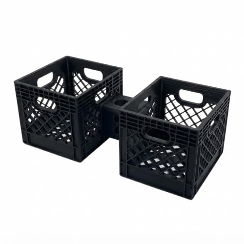 Double Milk Holder Compatible with Milwaukee Packout System, Dual Drink and Spray Can Organizer for Toolbox Side Mount, Workshop and Jobsite Storage Accessory