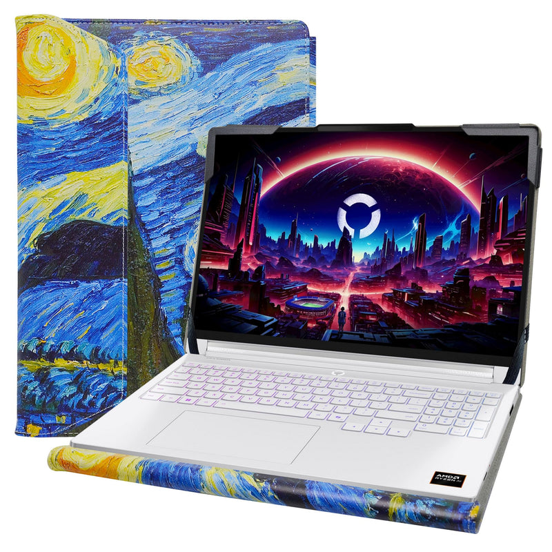 Protective Case for Lenovo Yoga 7i 2-in-1 16 Gen 11 Aura Edition/7a 2-in-1 16 Gen 11/7i 2-in-1 16 Gen 10/Pro 9i Gen 10 Aura Edition/Legion 7a 16 Gen 11,Starry Starry Night