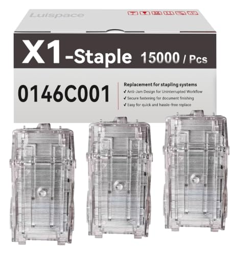 3-Pack X1 Staples Repalcement for Canon X1 0146C001 for 8085 8095 8105 Saddle Finisher AB2 D1 V2 Staple Cartridge