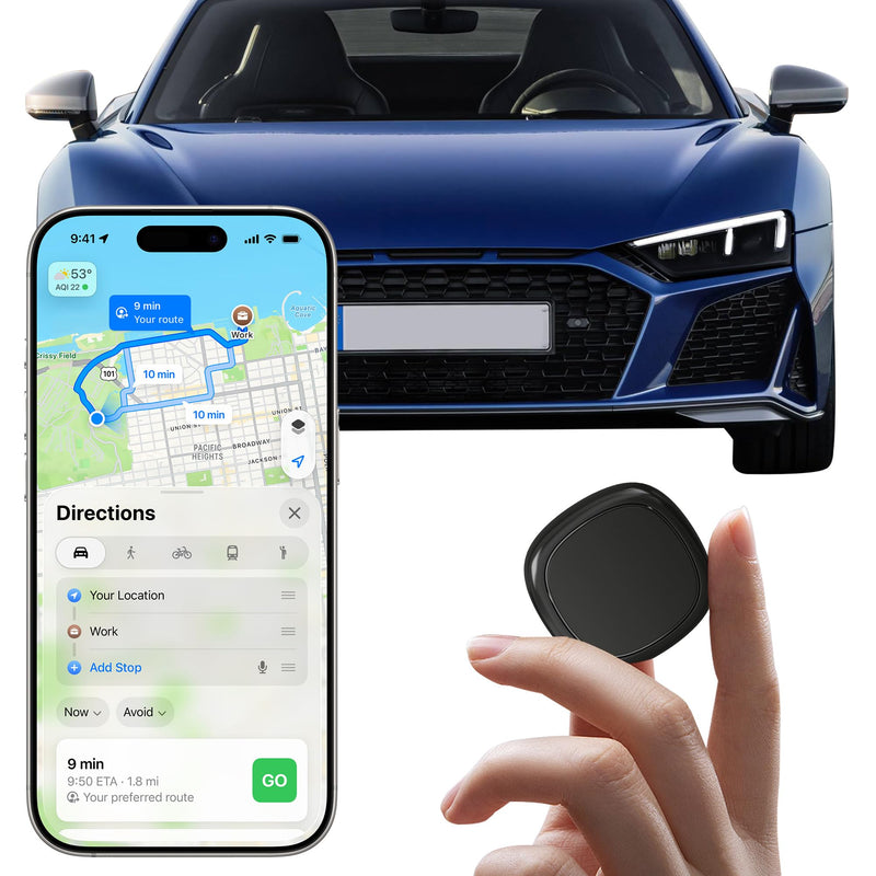 GPS Tracker for Vehicles.Mini Hidden Magnetic GPS Tracker for Vehicles - Full Global Coverage, No Subscription or SIM Card Required - Perfect for Cars, Assets, Pets, Kids, and Seniors!(Black Square) Black square(0.6in*1.35in)