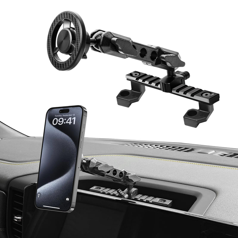 Phone Mount for 2022-2026 Chevrolet Silverado 1500/ GMC Sierra | 1500 2500 3500 HD, Dash Platform Magnetic Phone Mount with 13.4" Touchscreen, 360° Adjustable Magsafe Phone Holder