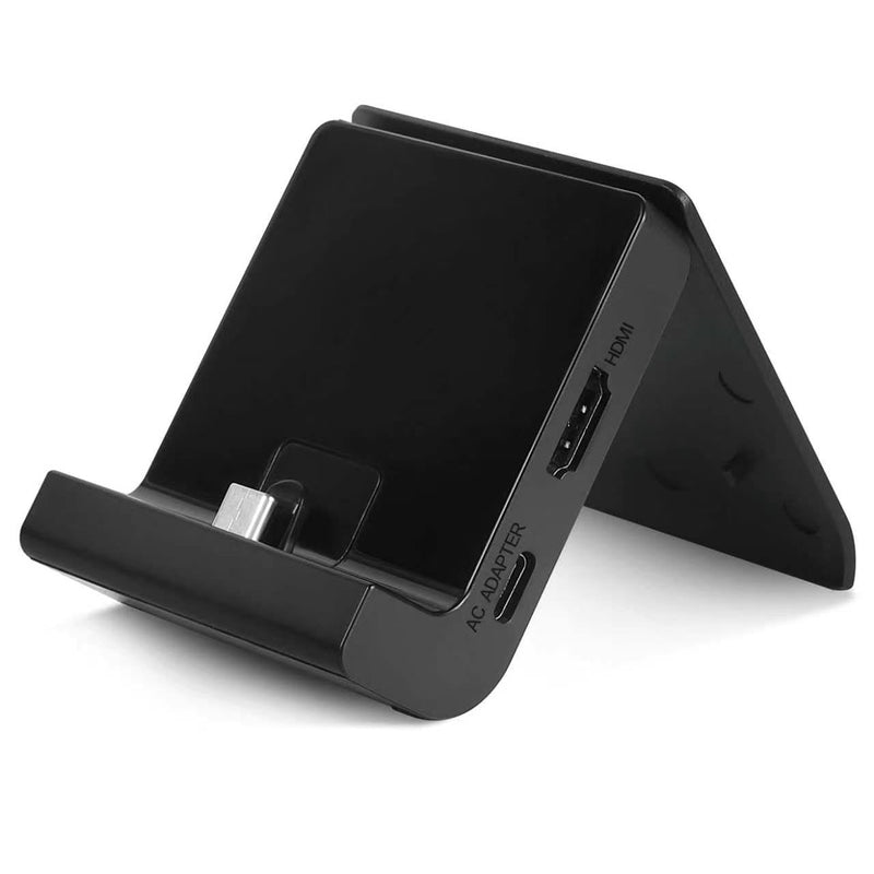 TV Dock Station for Switch 2 and Gen 1, Mini Portable TV Base Docking Station Charging Stand Playstand Replacement Accessories with 4K@120Hz HDMI Adapter for Switch, OLED Dock Only