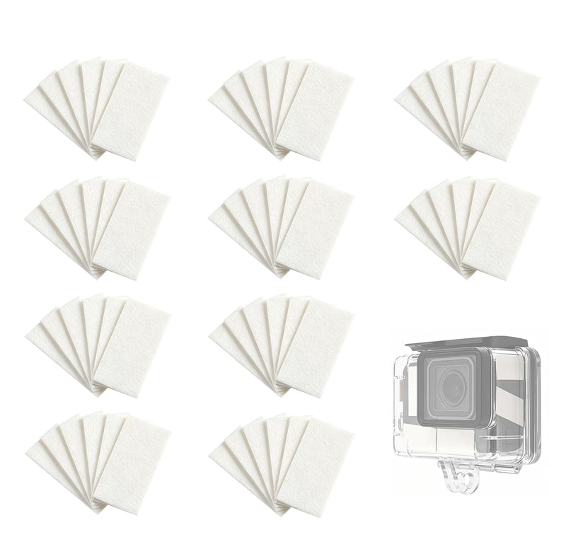60pcs Anti Fog Inserts Moisture Absorbing Strips Humidity Removing Defogger for GoPro Hero 13/12/11/10/9/8/7/6/5/4/3 Action Camera Underwater Dive Housings, DJI OSMO Insta360 Waterproof Case 60pcs