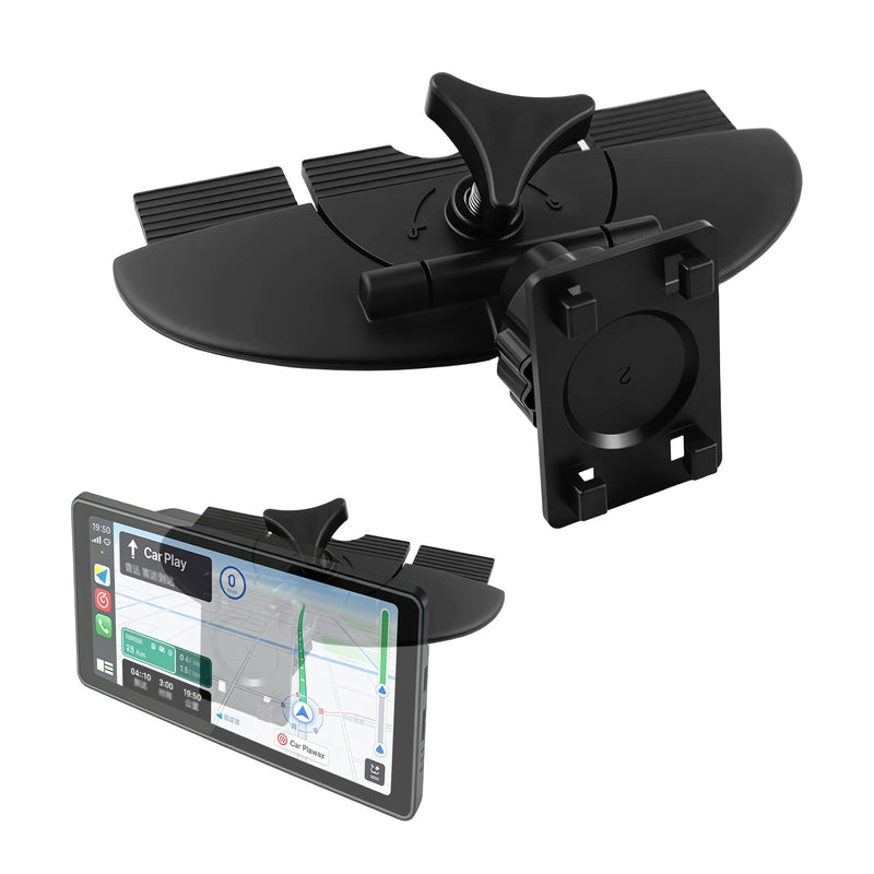 360° Rotatable CD Slot Mount for Carplay Screen,Anti-Vibration CD Mount for Carplay Screen & GPS Display,Portable Carplays CDs Mounts Car Accessories for 7"-10.5" Display