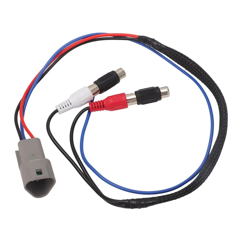 Subwoofer Amplifier Harness for Can Am Defender HD11 10" Display | RCA Audio Output Adapter, Remote Turn-On Wire, Mono Amplifier Connection, Factory Display Integration