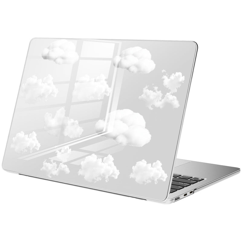 Compatible with MacBook Neo 13 inch Case 2026 Cute Cloud | Release Model A3404 with A18 Pro Chip | Protective Hard Shell Clear Cover for MacBook Neo 13''