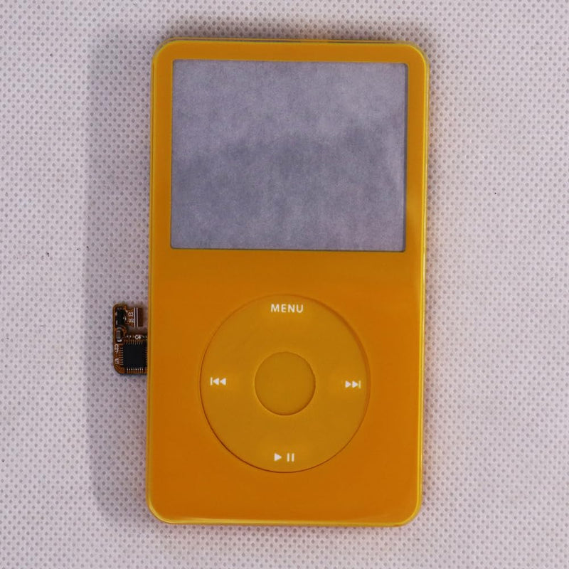 Yellow Plastic Front Cover Faceplate Housing Case Cover with clickwheel with Center Button for iPod 5th 5.5Gen Video 30GB 60GB 80GB Yellow