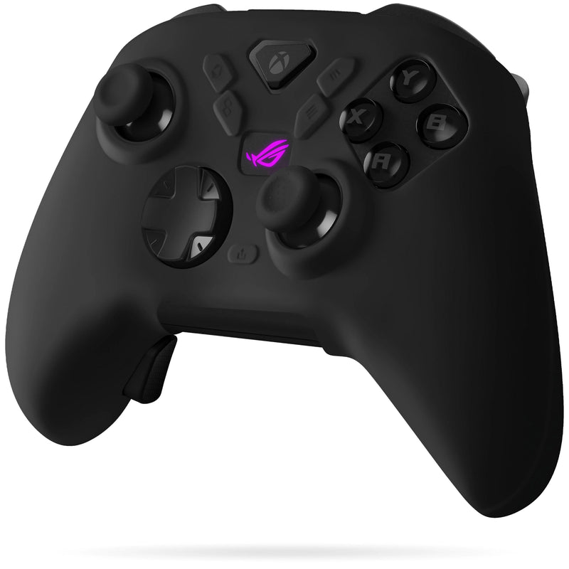 Geiomoo Silicone Cover for ASUS ROG Raikiri II Xbox Controller Case, Soft Flexible Scratch Resistant Protective (Black) Black