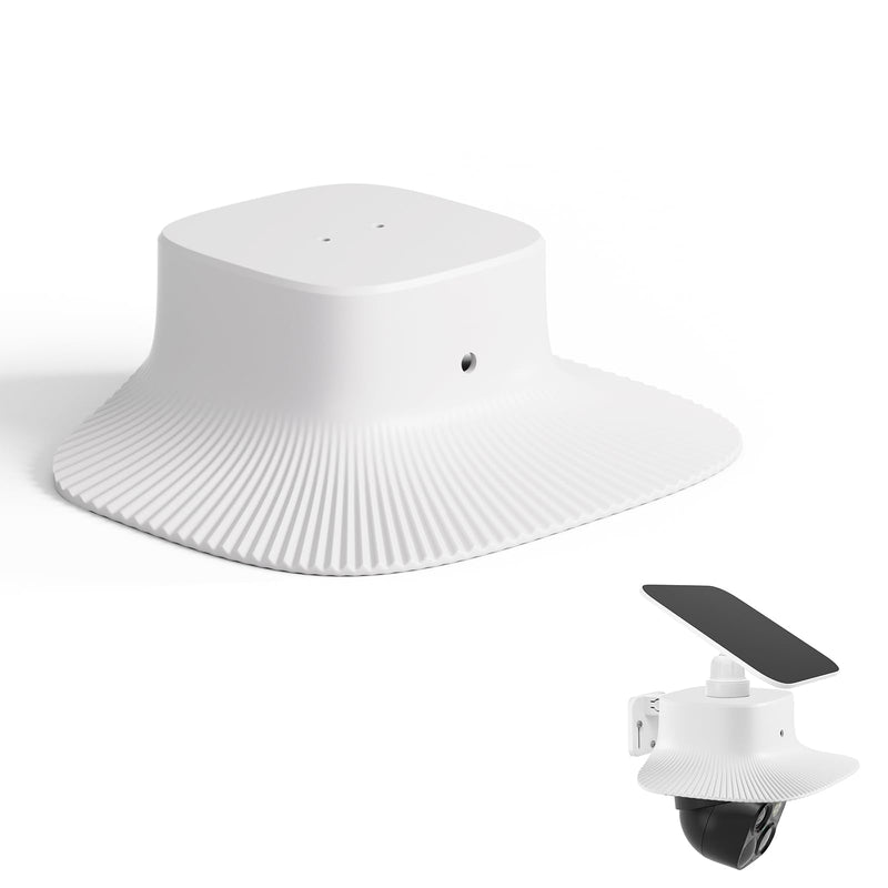 Eufy Rain Cover Sun & Rain Shield Cover Compatible with Eufy SoloCam S340, Anti-UV Heavy Duty ABS Weatherproof Protector Case for Solar Wireless Security Camera (Cover Only, No Camera) (White)