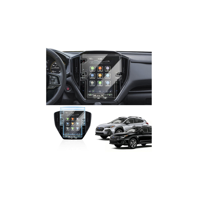 Karltys 2PCS Screen Protector for 2024-2026 Subaru Crosstrek (Premium/Sport/Limited/Wilderness), 11.6 inch 9H Tempered Glass HD Navigation Screen Cover for Subaru Crosstrek Touchscreen Film [Anti-Glare & No Fingerprint]