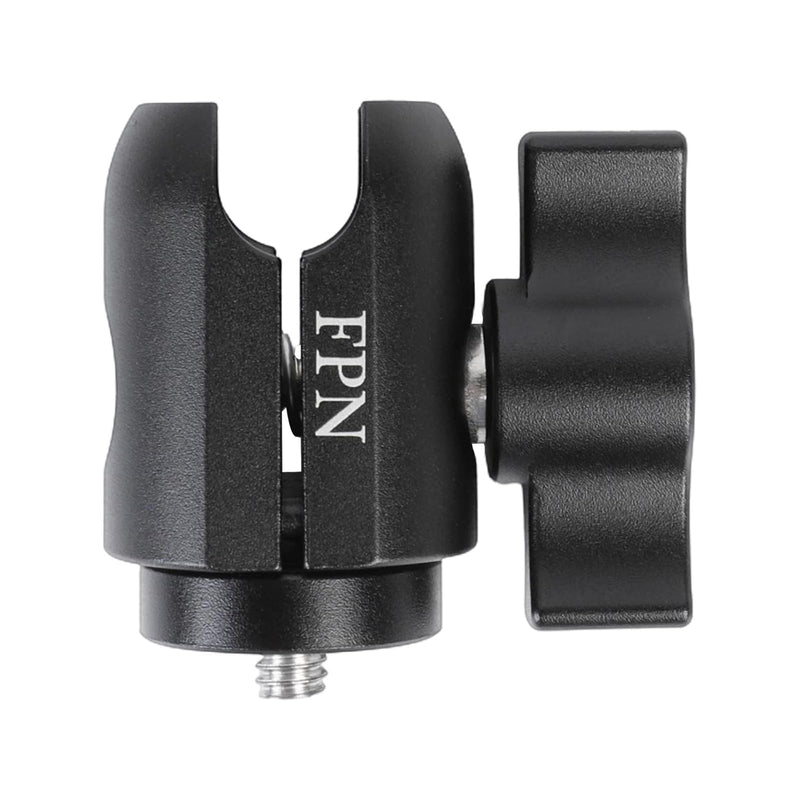 Aluminum Alloy Single Socket Arm with 1/4"-20 Threaded Stud for 1" Ball Components, 360° Rotation, Compatible with RAM B Size Mounts 1/4"-20 Threaded Stud Mount for 1" Ball