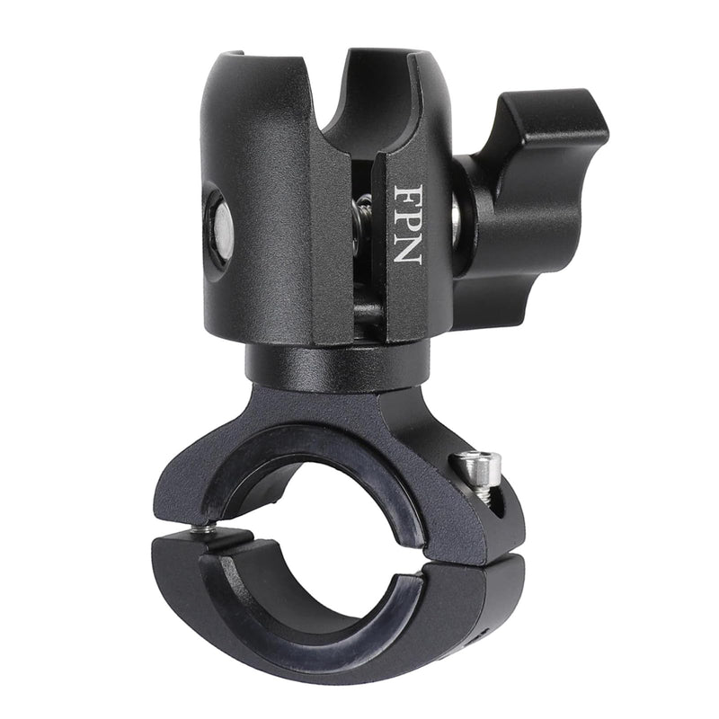 Aluminum Alloy Handlebar Clamp Mount for RAM Mounts, Single Socket Arm with 0.87"-1.26" Diameter O-Bolt Base for 1" Ball Head GoPro Mount, for Bike & Motorcycle Phone Holder