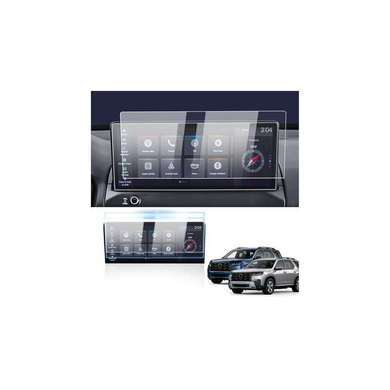 Karltys 2PCS Screen Protector for 2026 2027 Honda Pilot Sport/EX‑L/Touring/TrailSport/Elite/Touring Blackout/Black Edition, 12.3-inch 9H Tempered Glass HD Navigation Screen Cover for Honda Pilot Touchscreen Film [Anti-Glare & No Fingerprint]