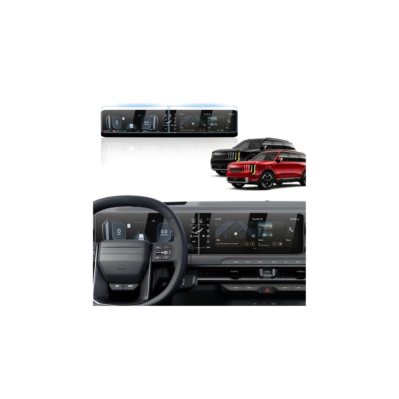 Karltys Screen Protector for 2026 2027 Kia Telluride X-PRO/SX-Prestige/AWD, 12.3 inch 9H Tempered Glass HD Navigation Screen Cover for Kia Kia Telluride Touchscreen Film [Anti-Glare & No Fingerprint]