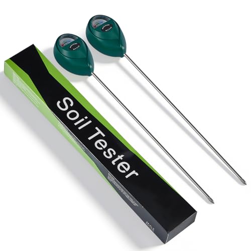 2 Pack 40cm Soil Moisture Meter, High Precision Garden Plant Moisture Meter