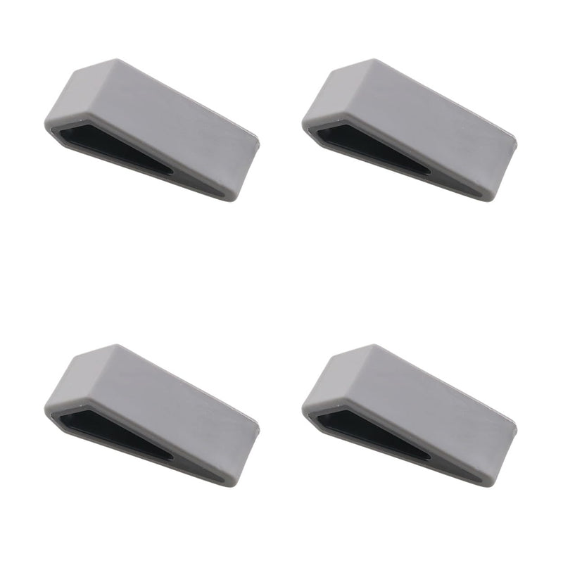 4PCS Computer Riser Cooling Base Pad Non Slip Inclined Wedge Bracket Computer Keyboard Ventilation Stand Gray 2.95inx0.98in