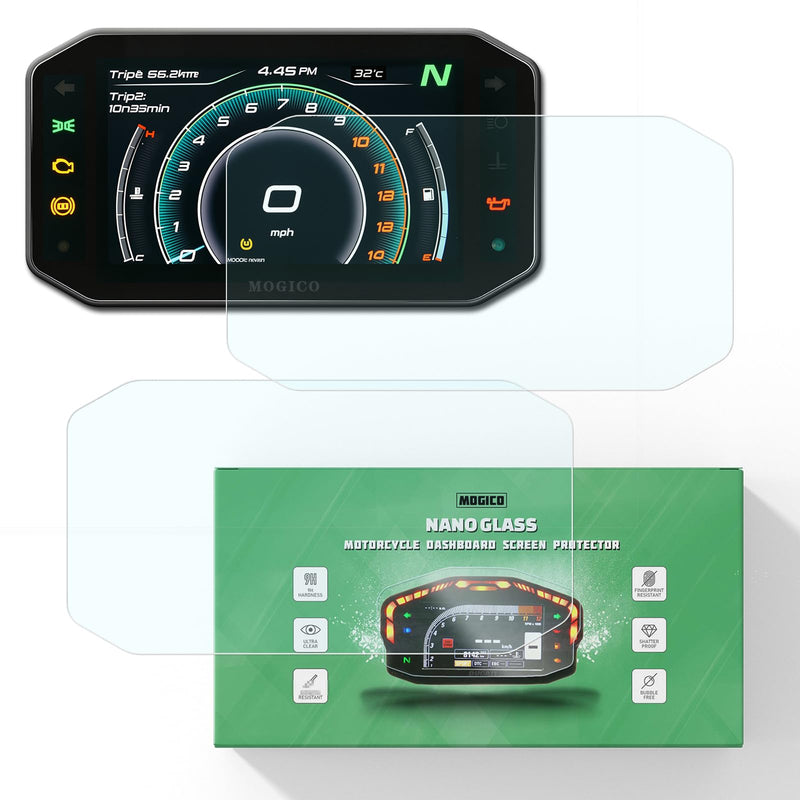 Dashboard Screen Protector for CFMOTO 450MT 2024+ / 450NK 2024+ / 450SR 2023+ 5" TFT Display Saver (2-Pack Ultra Clear, Scratch Resistant)