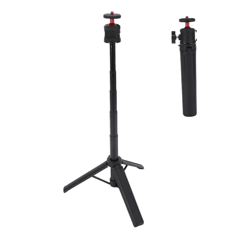 Generic Compact Tripod with Cold Shoe and Ball Head | Selfie Stick Stand for Live Streaming Photography