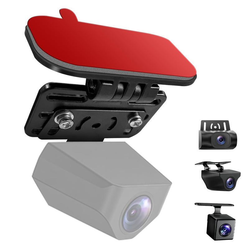 Rear Camera Mount for Dash Cam, 180° Adjustable Windshield Holder | Universal 180° adjustable rear camera mount, no drilling, heat-resistant adhesive, fits most dash cams for cars/SUVs/trucks