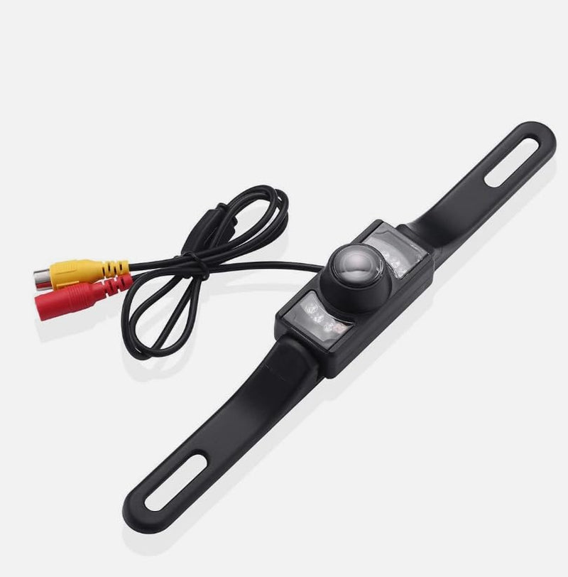 Rear View Backup License Plate Camera Compatible with Pioneer Kenwood Sony Alpine JVC Dual Boss Jensen Car Stereo Receivers for Sedan Pickup SUV Van