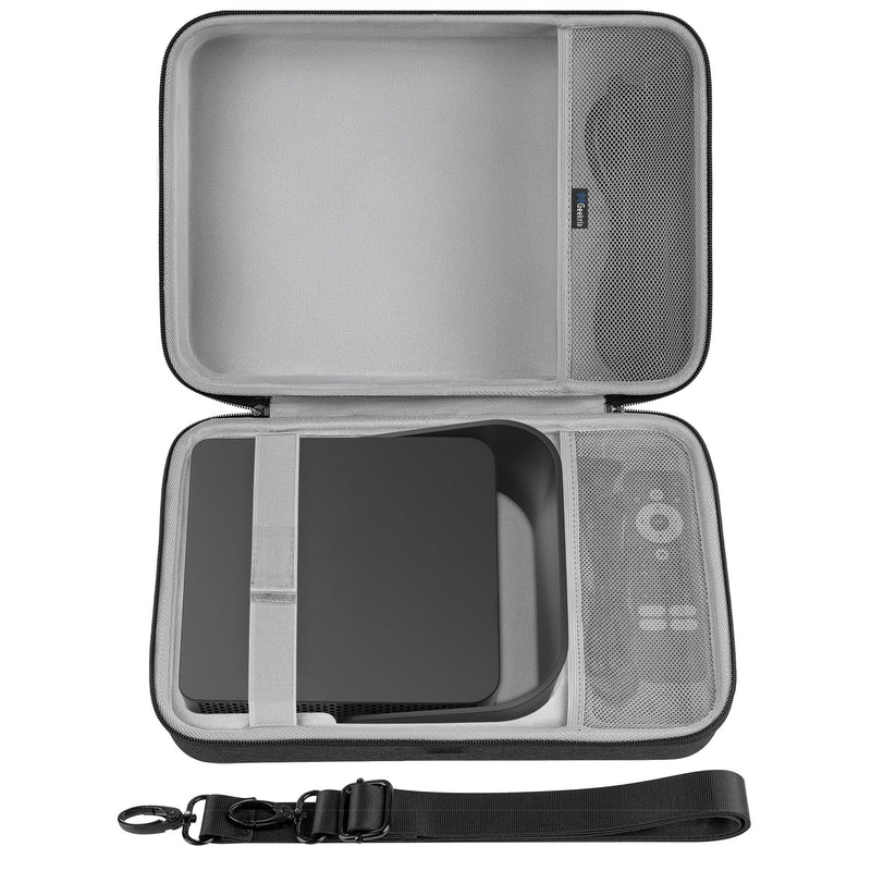 GEEKRIA Hard Shell Travel Case Compatible with PUTRIMS S36, XuanPad Q5, VOPLLS Q5, Outdoor 4K Projector Carrying Bag (Dark Grey)