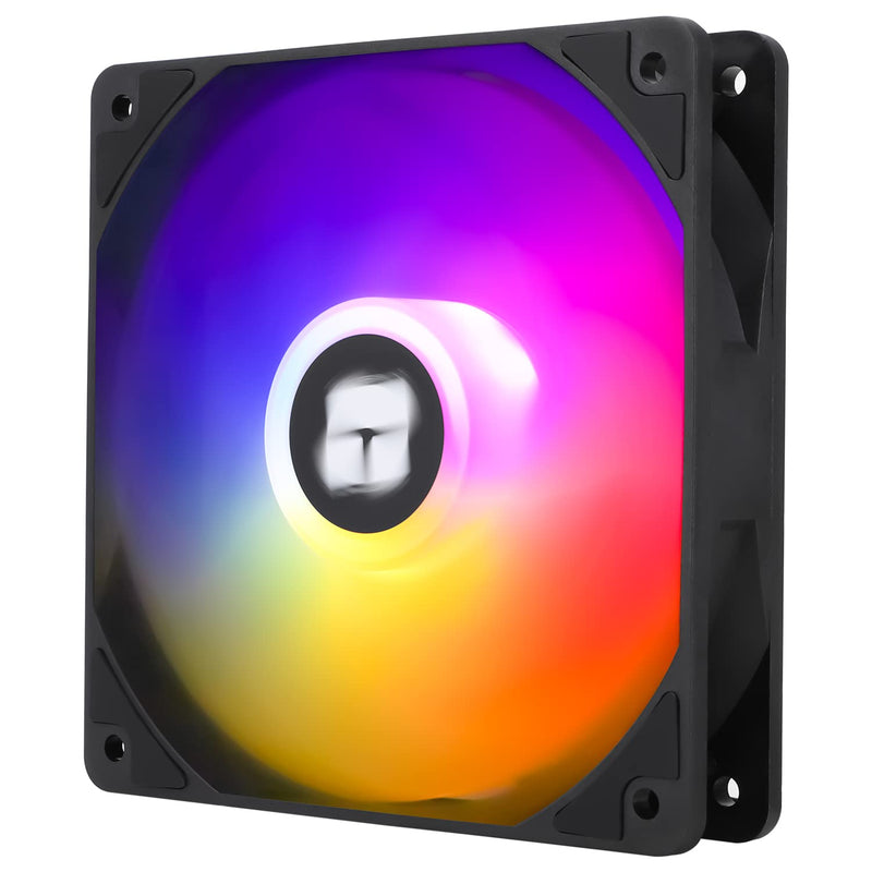 Thermalright -TR TL-C12C-S CPU Fan 120mm ARGB Case Cooler Fan, 4pin PWM Silent Computer Fan with S-FDB Bearing Included, up to 1550RPM Cooling Fan