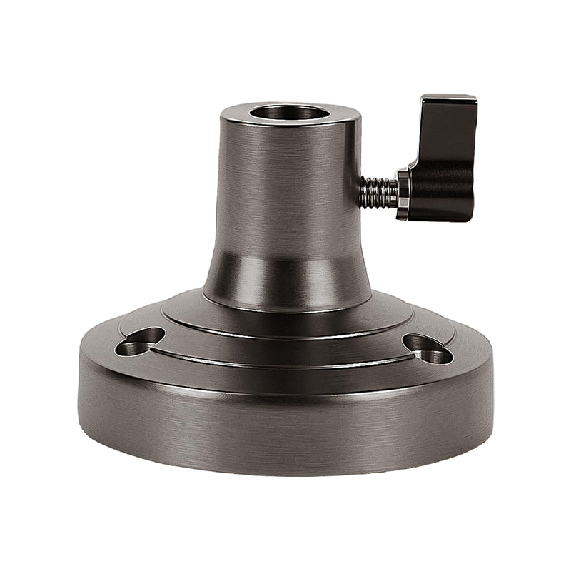 Microphone Table Flange Mount Adapter, Metal Desk Mount Clamp with Adjustable Hole Compatible with TONOR T20, Aokeo AK-35, InnoGear Mic Arm