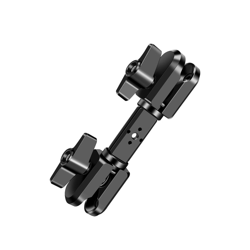 Dual Socket Extension Arm 1 Inch Ball Mount Adapter