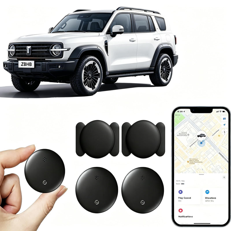 2 Pack GPS Tracker for Vehicles,Hidden Vehicle Locator,No Monthly Fee | Tracker Device for Vehicles,Car GPS Tracker | iOS Only | Magnetic | No SIM Card | Waterproof | Use with “Find My”