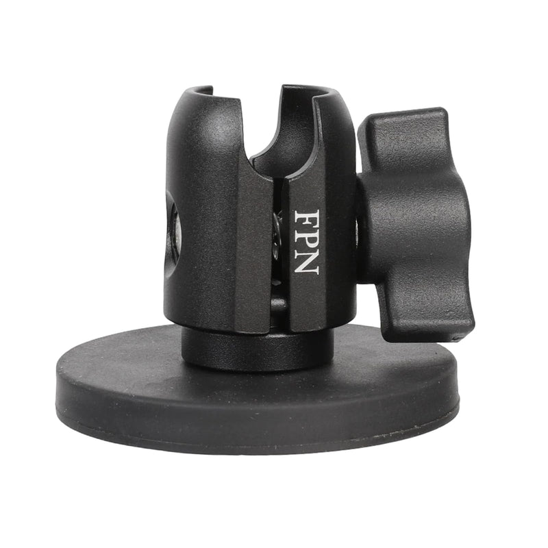 Aluminum Alloy Single Socket Arm with 66mm Heavy-Duty Magnetic Base for RAM Mounts, 360° Rotation, Compatible with RAM B Size 1" Ball GPS Mount/Phone Holder