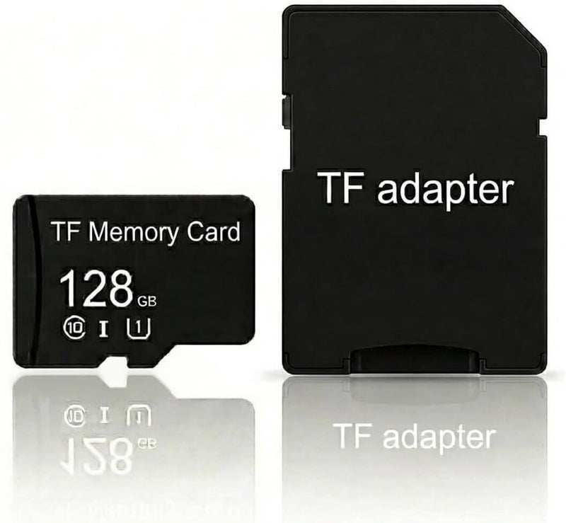 TF Micro Memory Card 128GB with Card Adapter Class 10 (1, 128gb) 1