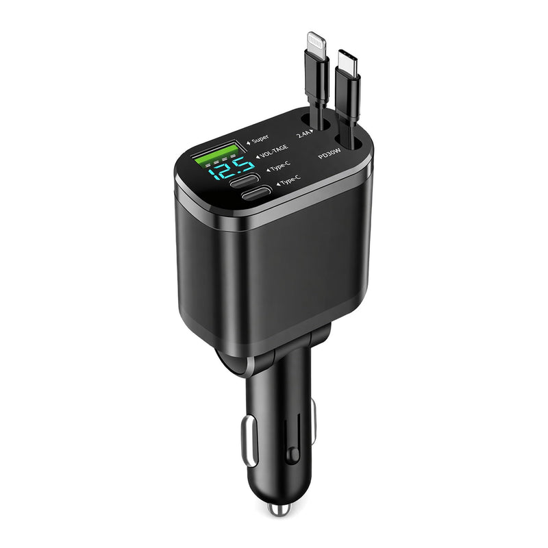 The Retractable car Phone Charger (Supporting USB C Fast Charging) is a Must-Have Gift for Cars and is Suitable for iPhone 17/16/15/14 Series. It can Ensure Your Safety Throughout the Process.