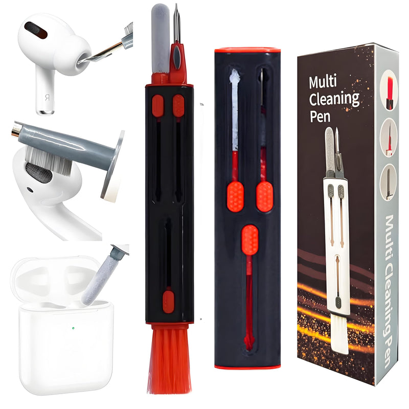Multi-Function Cleaner Brush for Airpods Pro - Cleaner Pen Kits Soft Brush for Bluetooth Earphones Case Cleaning Tools for Keyboard Earbuds, Laptop, Phone iPhone 17 16 15 Pro Max LEGO Camera Lens