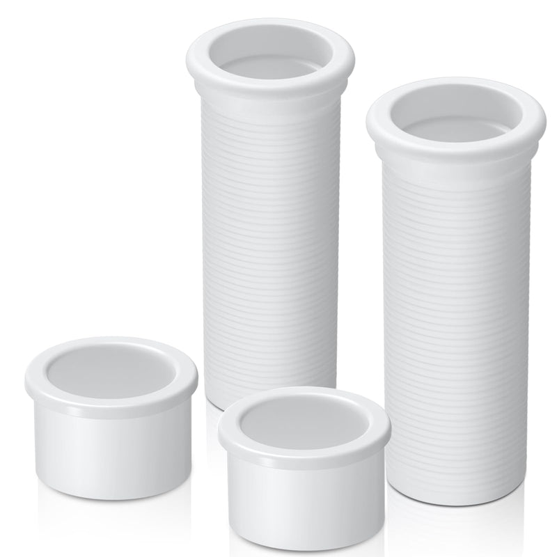 Yaocom 2Pcs Adjustable Splashwell Drain Pipe Opening 1-1/4 inch or 3/4-Inch Plastic Livewell Overflow Drain Pipe for Boat Water Marine Splashwell Livewell Overflow Transom Installation 3/4"