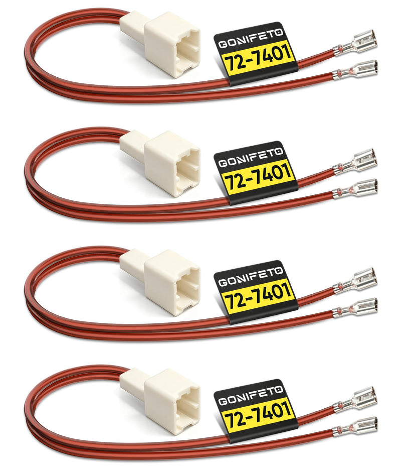 72-7401 Speaker Wiring Harness, 4 Pcs for Nissan Sentra,Murano,Altima,Rogue | PRO-SERIES Speaker Harness, 25 cm Thickened Extended Door Speaker Harness Adapter for Frontier, Infiniti FX, M35 and G25