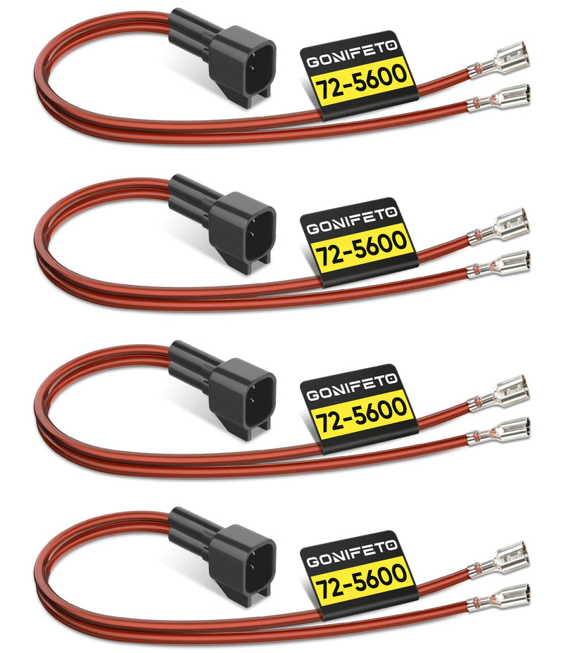 72-5600 Speaker Wiring Harness, 4 Pcs for Ford F150,F250, Mustang,Escape | PRO-SERIES Speaker Harness, 25 cm Thickened Extended Door Speaker Harness Adapter for Mazda 3, Mazda 6,Navigator and Mercury