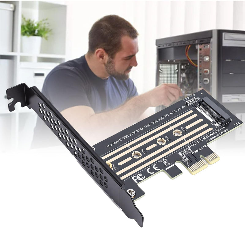 Generic M.2 NVMe to PCIe X4 5.0 Adapter, Stable 32Gbps Speed M2 SSD Expansion Card for 10 11, Computer Upgrade Solution