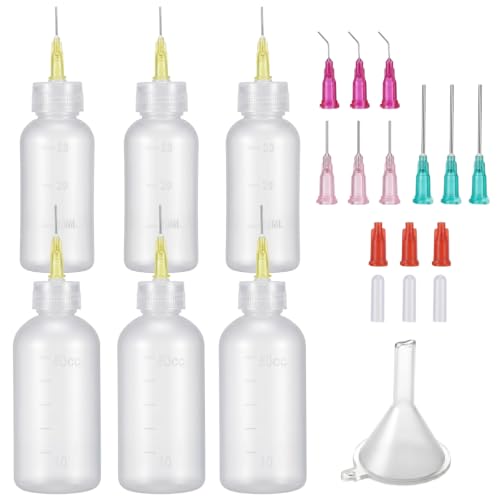 6Pcs Precision Glue Applicator, Glue Bottles Squeeze Bottle