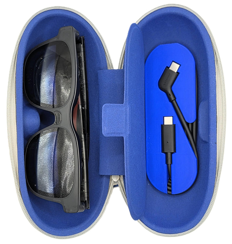 Flexible Cable Organizer for Viture Luma & The Beast – USB‑C to USB‑C Cable Fit - 3 Styles for Different Viture Models (Luma/Beast, Blue Flexible) Luma/Beast (Flexible)