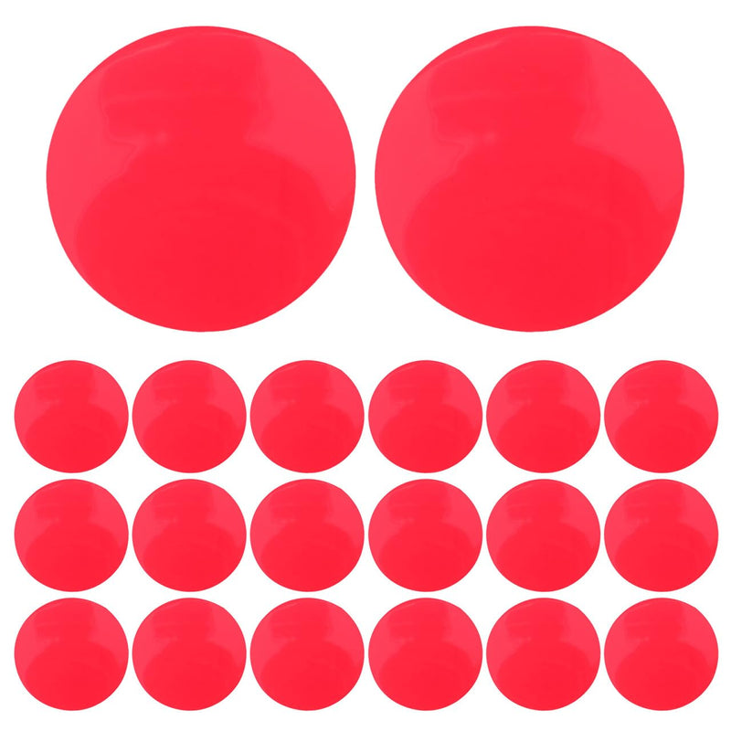 Toyvian 20pcs Red Light Filter Stickers 44mm Adhesive Lighting Filter Film for LED Ceiling Spotlights Mood Lighting Diffuser Film for Video and Ambient Use
