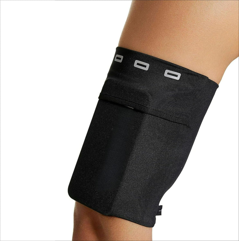 Running Armband Sleeve Universal Sports Armband Cell Phone Holder Armband for Exercise Workout, Compatible with iPhone 17/16/15/14/Plus/Pro Samsung Galaxy All Phones (BLKM) BLKM