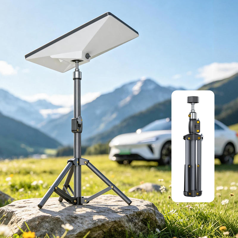 for Starlink Mini Tripod Stand Mount with Adapter Kit Accessories | Adjustable Height Tripod Mounting Adapter Compatible with Starlink Mini,Portable Sturdy Stand for Outdoor Camping, Travel, Rv