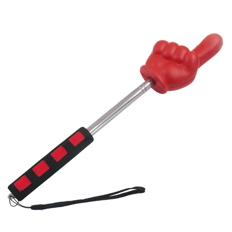 Bonsicoky Big Teacher Pointer Finger 33 Inch, Red, Stainless Steel | Extendable Pointer Stick, For Classroom Teaching Presentations, Soft Grip Handle Red-1pcs