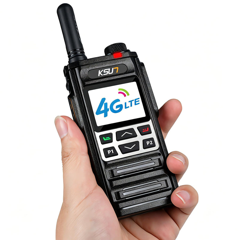 KSUN 4G PoC Walkie Talkie,US Unlocked Smart Radio with Zello | Android 8.1 OS,WiFi & Bluetooth.Real Push-to-Talk via Zello App.Rugged design for construction,truck fleets,outdoor teams.