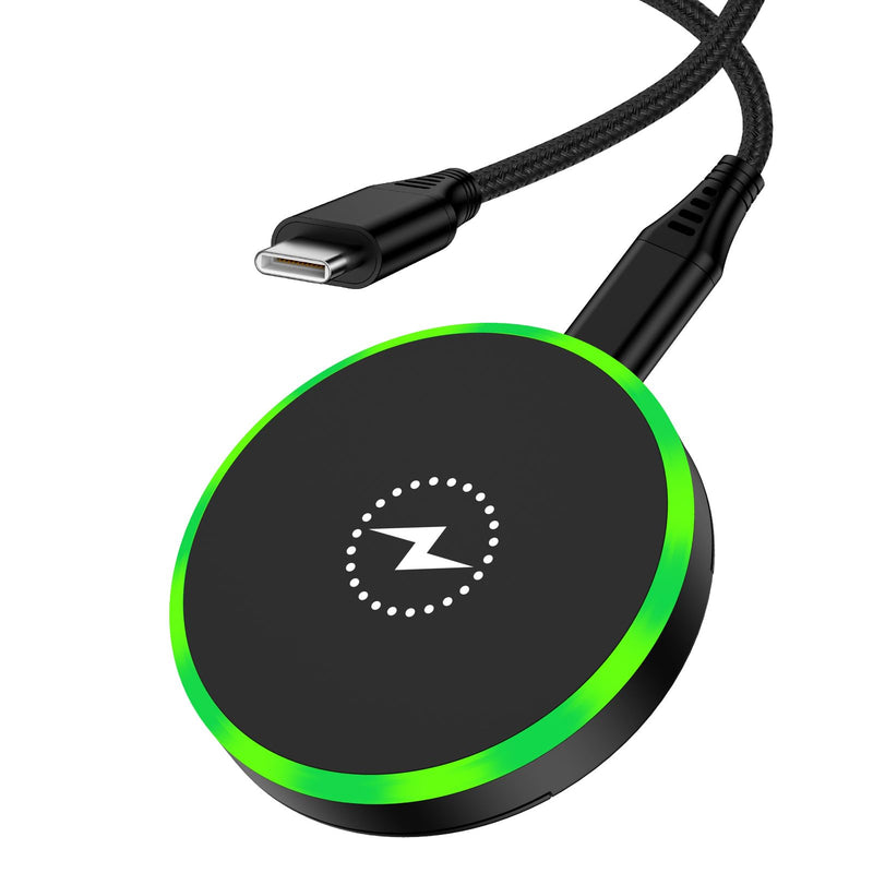25W Magnetic Wireless Charger for Samsung Galaxy S26 Ultra/S26 Plus/S25/S24/S23/S22/S21/S20 Plus/Magnetic MagSafe Fast Charging Pad for iPhone 17 Pro Max/17e/16/15/14/13/12 Series/AirPods 4/3/2/Pro Black