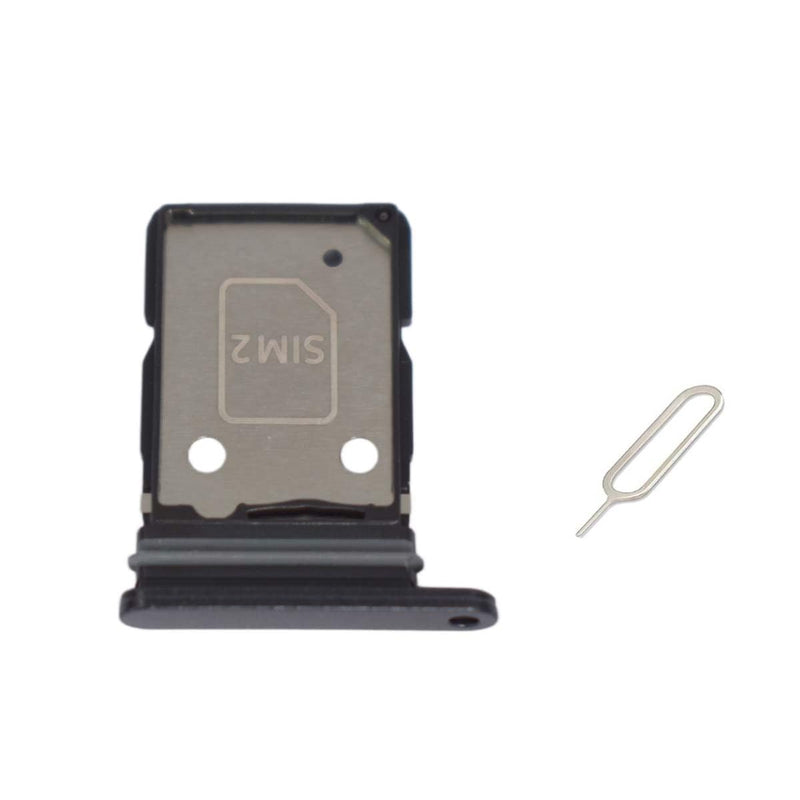 for Samsung Galaxy A37 5G 2026 Sim Card Tray & Micro SD Sim Card Holder Container Replacement Part (Black)