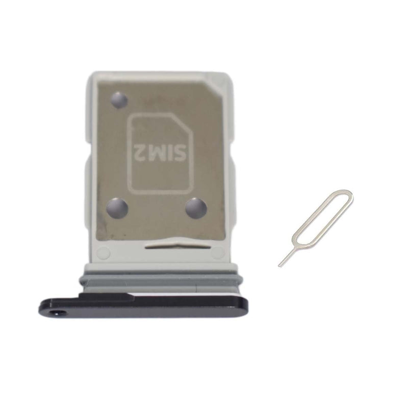 for Samsung Galaxy S26 Ultra 2026 Sim Card Tray & Micro SD Sim Card Holder Container Replacement Part (Black)